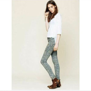 Free People Batik Isla Skinny Stretch Ankle Jeans
